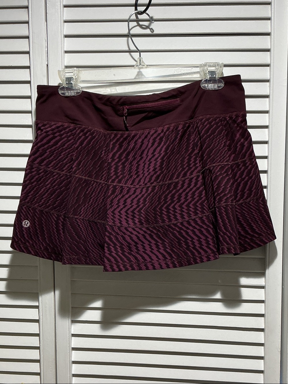 lululemon athletica Plum Patterned Skater Skirt